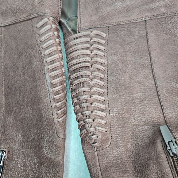 Vince Camuto Equestrian Boots Sz 5 Brown Leather Knee High Tall Western Riding - Picture 11 of 12